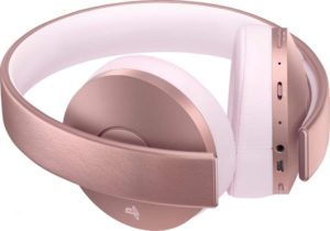 Rose Gold PS4 Gold Wireless Headset