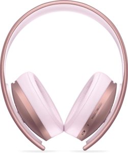 Rose Gold PS4 Gold Wireless Headset
